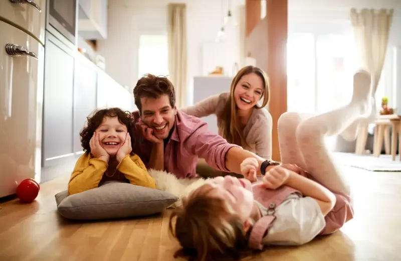 family laughing