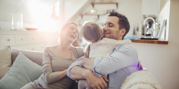 family on pest-free couch