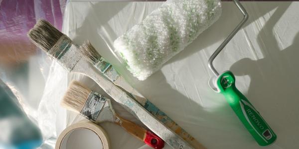 Painting supplies for home renovation